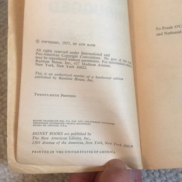 Vintage: Atlas Shrugged by Ayn Rand book - Picture 4 of 5